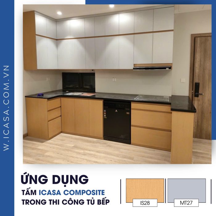 Ứng dụng của Tủ bếp Icasa Composite