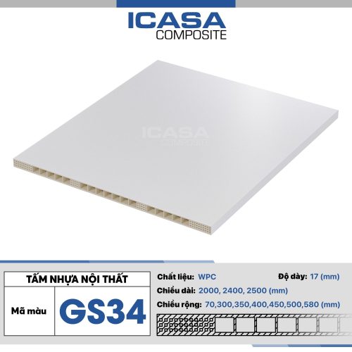 Tấm nhựa nội thất ICASA Composite GS34