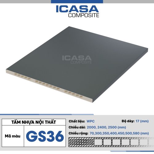 Tấm nhựa nội thất ICASA Composite GS36